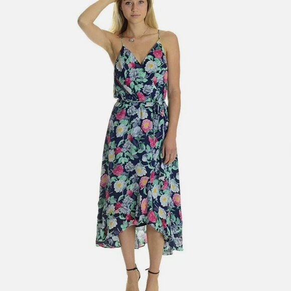 Joie Silk Ruzena Floral Print Wrap Dress | XS | Spaghetti Strap, 100% Silk Lined - Picture 9 of 9